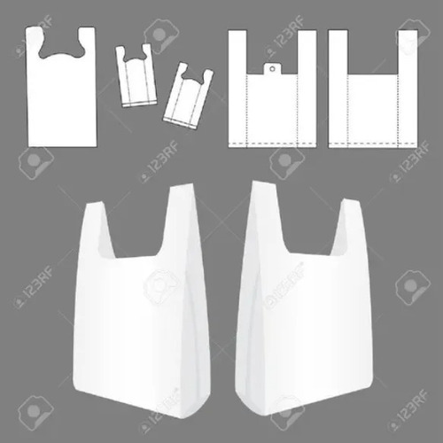 Imagen 9 de 10 de Bolsas Plásticas Tipo Camiseta - 50x60 - 100 Unidades.