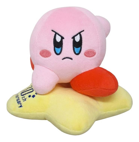 Peluche Kirby Enojado 13cm Kawaii Star - 30 Aniversario