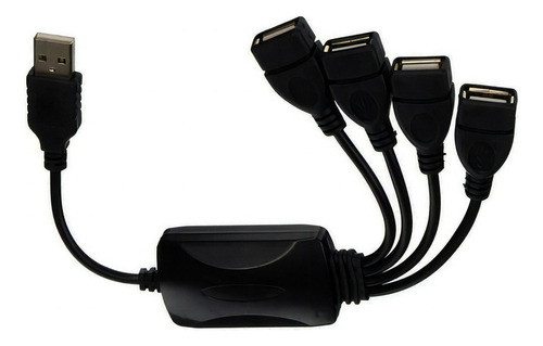 Hub Usb 2.0 Xtech 1 Puerto Usb A 4 Puertos Usb