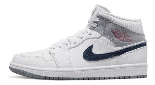 Zapatillas Jordan 1 Mid Paris White Urbano Dr8038-100   