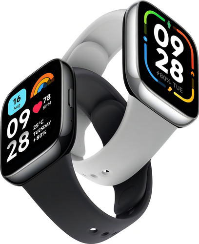 Smartwatch Redmi Watch 4 Modelo M2315w1 Obsidian Black 1.97 Prateado Liso Branco Prateado