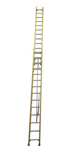 Escalera Extensible Fibra De Vidrio 2x14 Peldaños 436/772 Cm