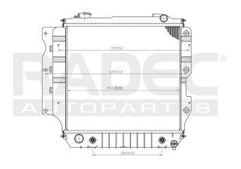 Radiador Jeep Wrangler 1994-1995 L4/l6 2.5/4.0 Lts Automatic