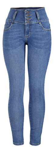 Jeans Casual Lee Mujer Skinny Pretina Alta H44