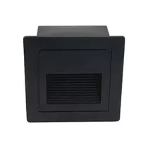 Comprar Luminaria Pared Exterior Led 3w Pared\u002Fescalera Negro Embutir