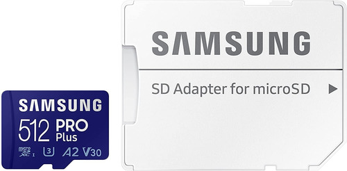 Imagen 5 de 7 de Tarjeta De Memoria Samsung Pro Plus Adaptador 512gb 160mb/s Mb-md512ka/am