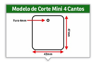 Imagem 4 de 10 de Tags Art Premium 250g Verniz Total Frente 45x51mm - 2000 Uni