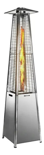 Aquecedor Ambiente Externo Quartzo A Gás Pirâmide Aço Inox