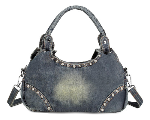 Yefine Y2k Blue Jean Bag Monederos De Mezclilla Casuales Par