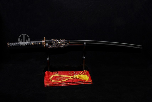 Imagem 2 de 10 de Katana Espada Funcional Forjada Aço Dobrado Rajado Afiada