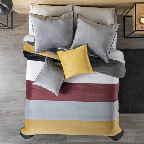Cobertor Vianney Invernal Quebec queen com design bucarest de 220cm x 180cm