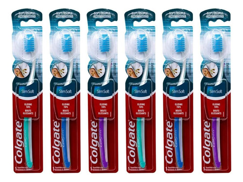 Cepillo De Dientes Colgate Slim Soft, Puntas Deslizantes, Co