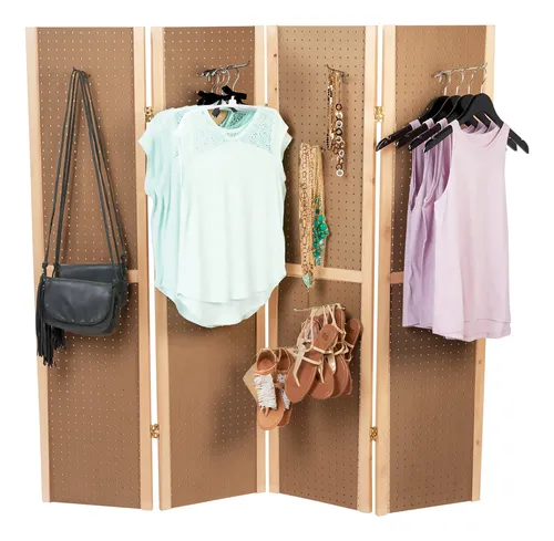 Pegboard Display - Pantalla De Tablero Perforado De 4 Panele