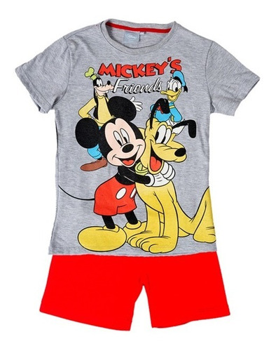 Pijama Niños Manga Corta Mickey Mouse Original Disney® 