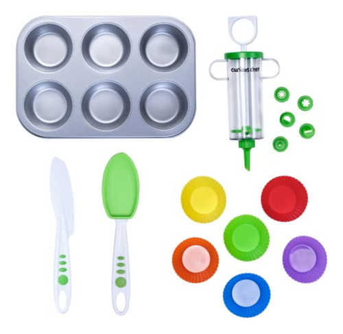 Juego De Cocina Curious Chef Kit De Decoración Y Cupcakes De