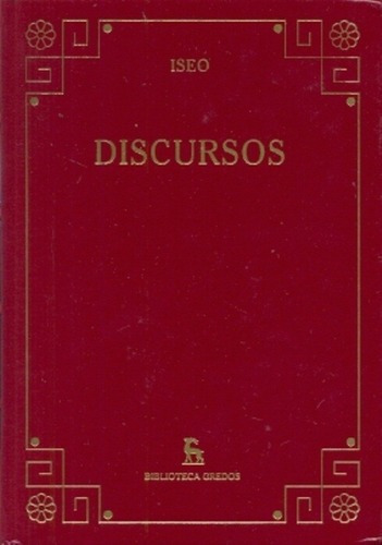 Discursos - Iseo - Iseo, de ISEO. Editorial GREDOS en español