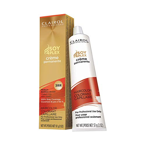 Crema Permanente Clairol Professional, 3rr Med Red Brown, 2