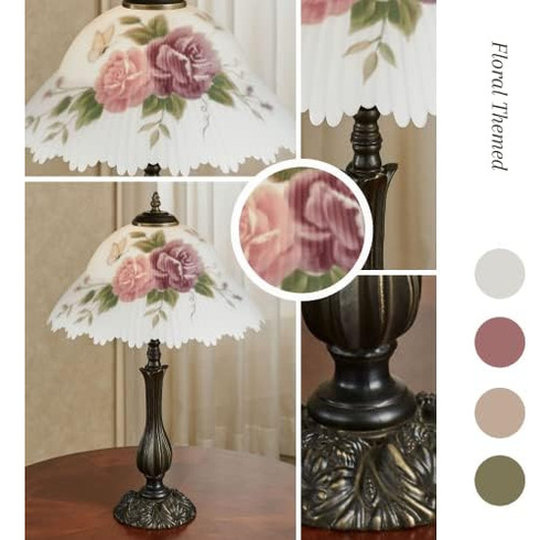 Touch Of Class Lámpara De Mesa Floral Brinley - Bronce - Lám
