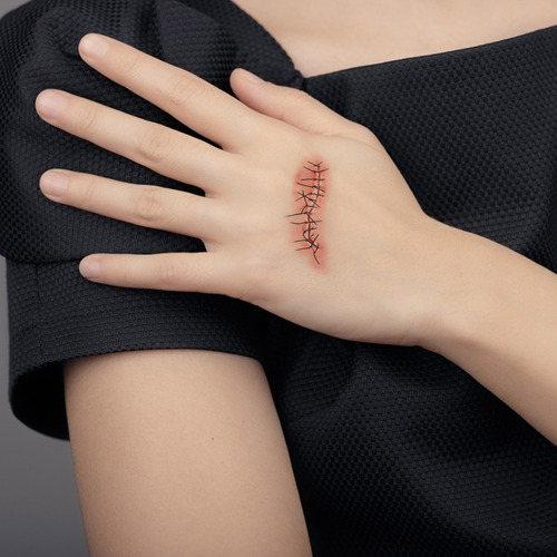 Pegatinas Para Tatuajes Con Cicatrices The Face, 30 Hojas
