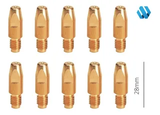 Pico Tubo De Contacto Torcha Mig25 250a M6x28 0,9mm Pack 10