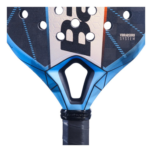 Imagen 3 de 8 de Paleta de pádel Babolat Air Viper 2022 color negro/gris/azul