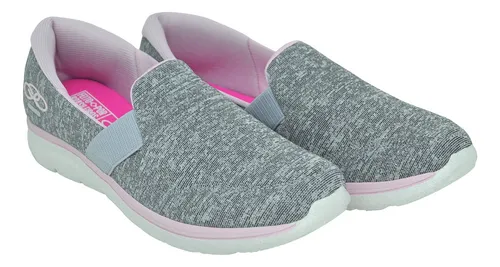 Tenis Feminino Slip On Sapatilha Olympikus Angel Cinza