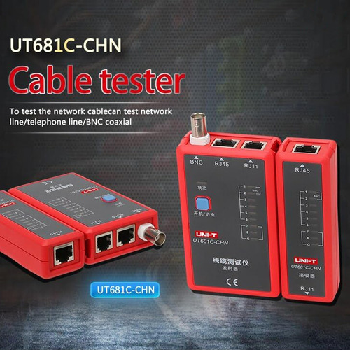 Tester Red Rj11/rj45 Ut681c Uni-t Incluye Bateria