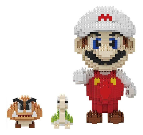 Super Mario Bros Blanco Gigante Mini Blocks Envío Gratis!