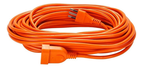 Alargador Extension De Corriente 15mts 10a Naranja Macrotel