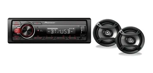 Combo Bluetooth Pioneer Mxt-s216bt + 2 Parlantes 16 Cm