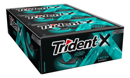 Chiclete Trident Herval 21 Unidades 