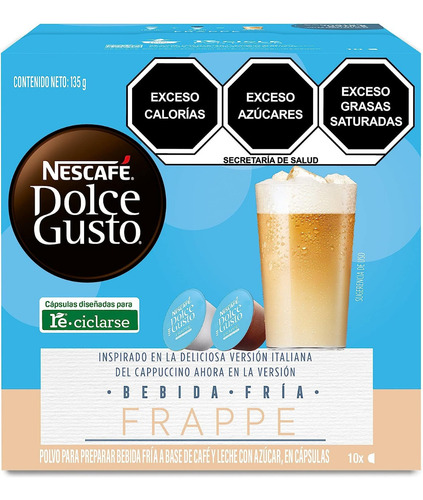 Nescafé Dolce Gusto 10 Capsulas Bebida Fria - F R A P P E -