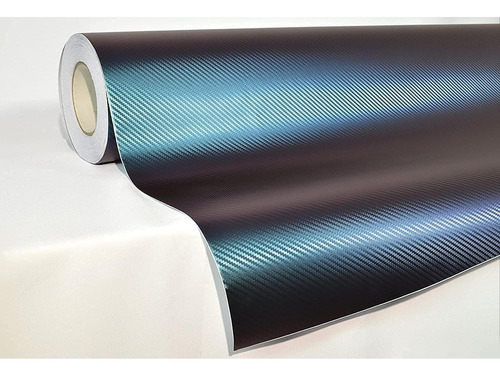 Vinilo Envoltura Vvivid Camaleón 1.5m X 1.5m Fibra Carbono