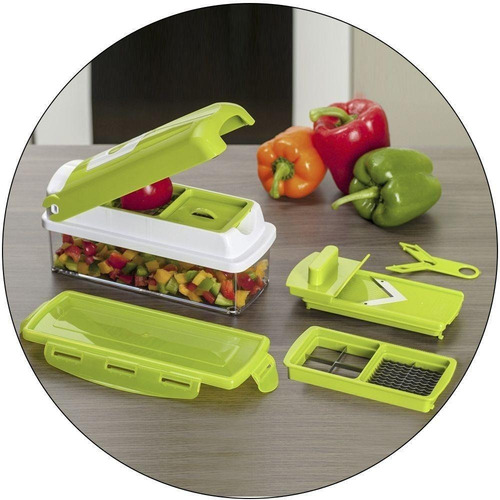 Imagem 8 de 10 de Nicer Dicer Plus Fatiador Cortador Legumes Verduras 11 Em 1