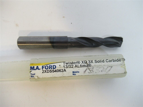 M.a. Ford 02258 13/32 Twister Xd 3x Drill Bit ( Regrind) Fyy