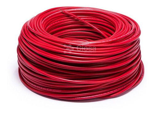 Cable Flexible Automotriz Calibre 12 Rojo Rollo 100 Metros