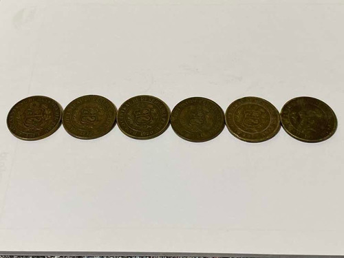 Serie De Monedas 10 Soles De Oro Años: 78,79,80,81,82 Y 83