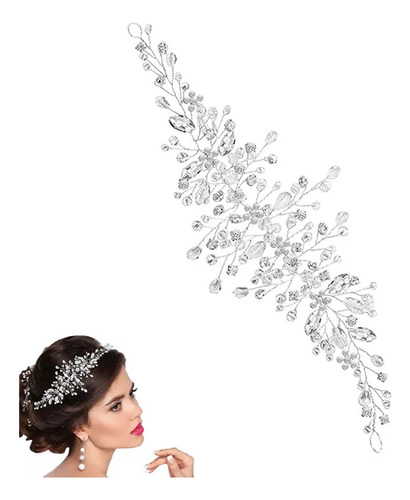 Tiara De Cristal Y Diamantes De Imitación Para Novia, Peinet