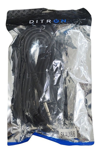 Cable Aux Plug 6.5 Mm A 3.5mm 6m Ditron Parquer Guitarra