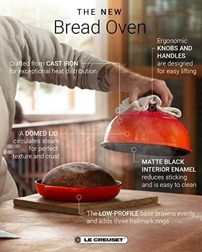 Le Creuset Enameled Iron Bread Haven, Blanco, 1.75 Qt.