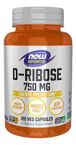 Vitamina Now D-ribosa 750mg 120 Cápsulas