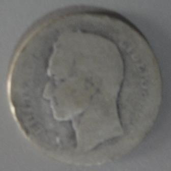 Moneda De 1 Bs. De Plata, Ley 900, Año 1.904.