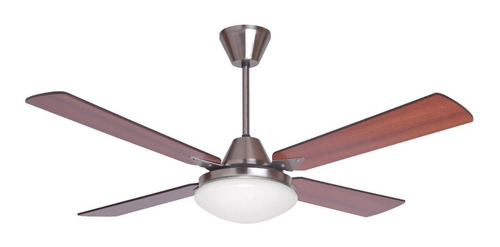 Imagen 3 de 10 de Ventilador De Techo Con Luz Plafon Led Madera Y Acero Axel E