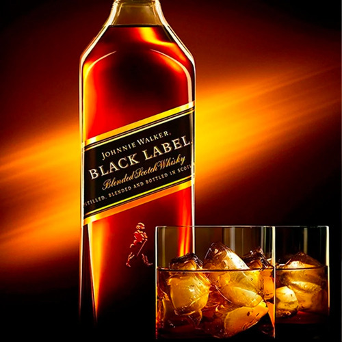 Imagen 5 de 10 de Whisky Johnnie Walker Black Label Etiqueta Negra 1 Lt