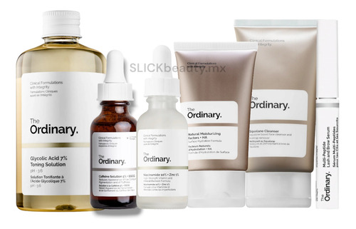 The Ordinary Kit Rutina Completa + Suero Pestañas, 6 Pack