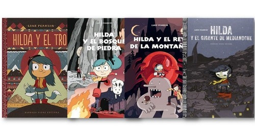 ** Coleccion Hilda 4 Libros Comic **  Luke Pearson