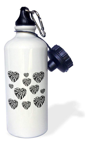 3drose Wb_29206_1 Multi Zebra Hearts Fashion Animal Print Bo