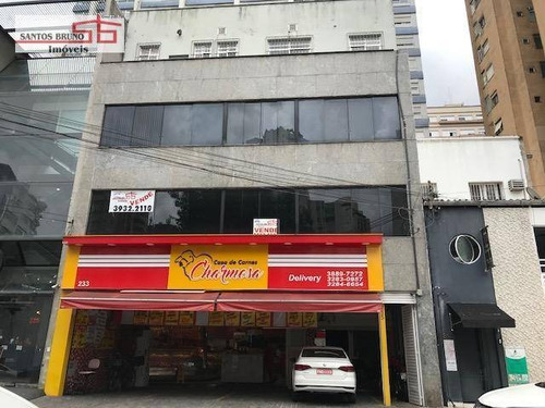 Imagem 1 de 30 de Prédio Comercial Com 800 M², A 200 Metros Da Av Paulista E 400 Metros Da Estações De Metrô Brigadeiro E Masp. Informações - (11) 97200-3334 - Cláudio. - Pr0039