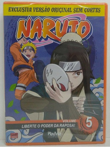 Dvd Naruto Volume 5 - Liberte O Poder Da Raposa