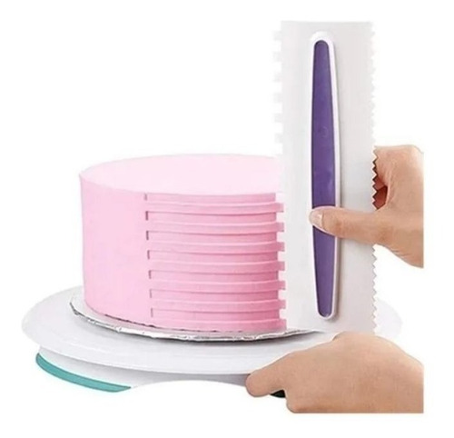 Imagen 1 de 2 de Scraper Dentado Para Reposteria / Lauacu